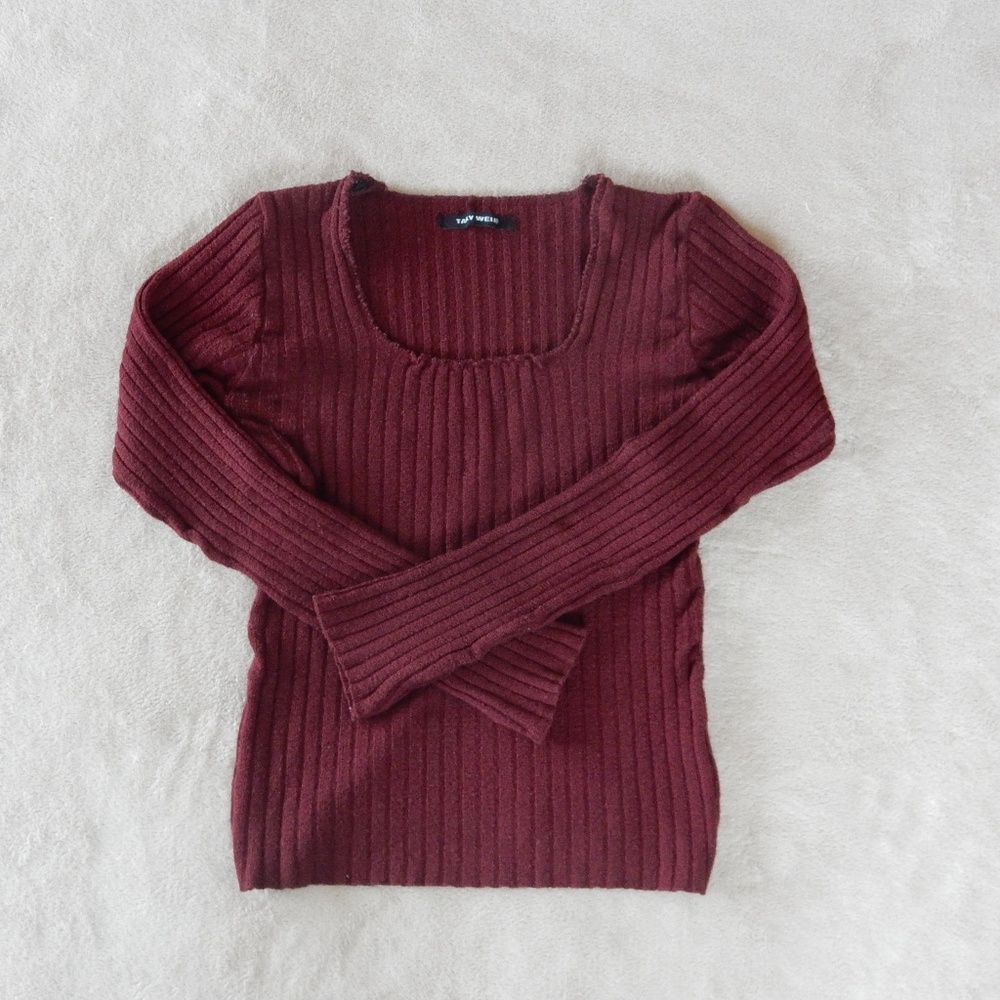 Burgundy Tally Weil sweater
